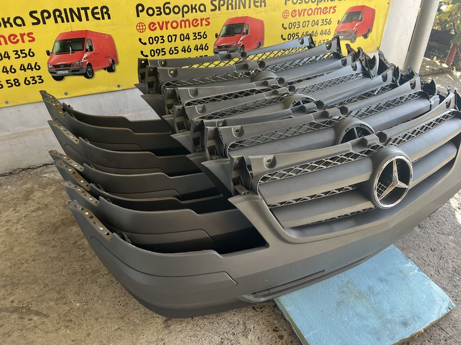 бампер передній віто w639 рестайлінг vito viano