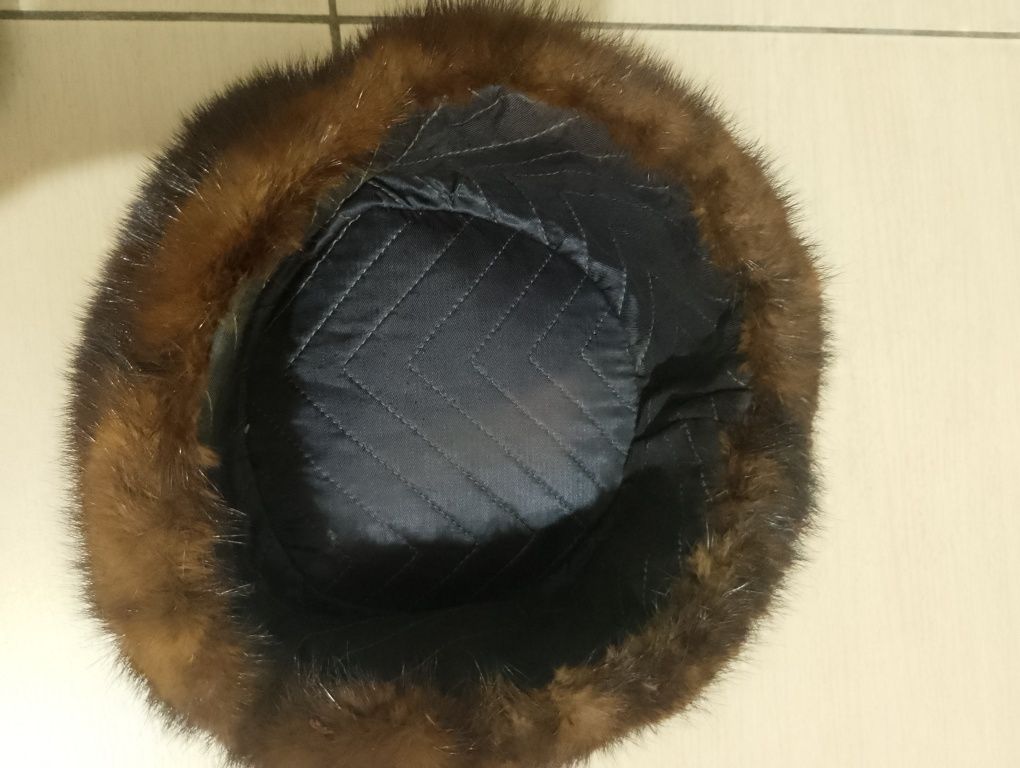 Шапка норковая натуральная
