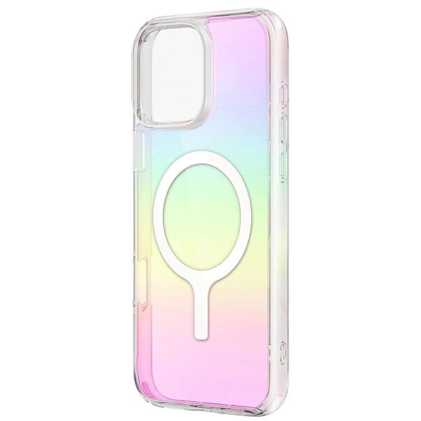 Etui UNIQ Iridescia Magclick Charging na iPhone 16 Plus - wielokolorow