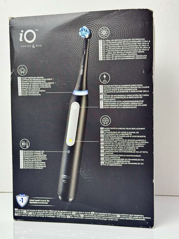 Нова Електрична зубна щітка ORAL-B iO SERIES 4DUO Black+White