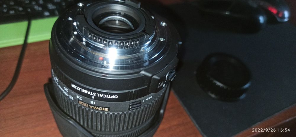 Sigma 18-125 1/3.5-5.6 VR, бленда, кришки