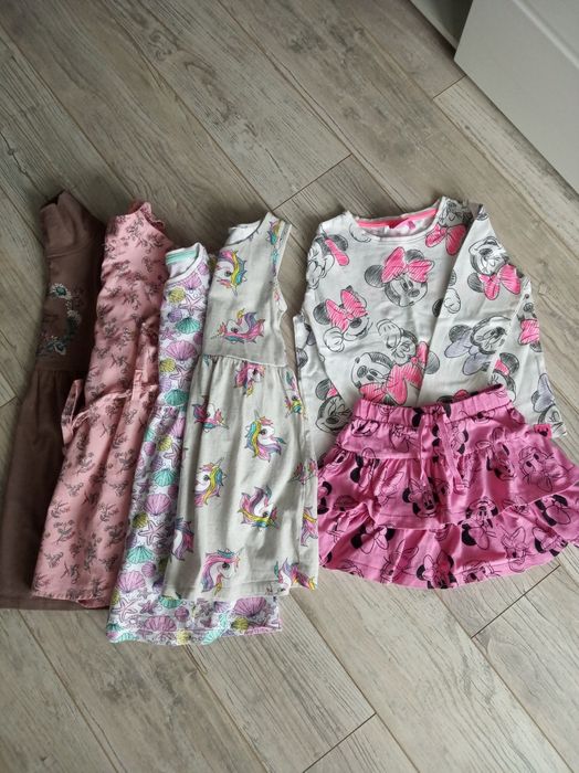 Ubrania dla dziewczynki 6 lat/ 110/116   6 SZT.