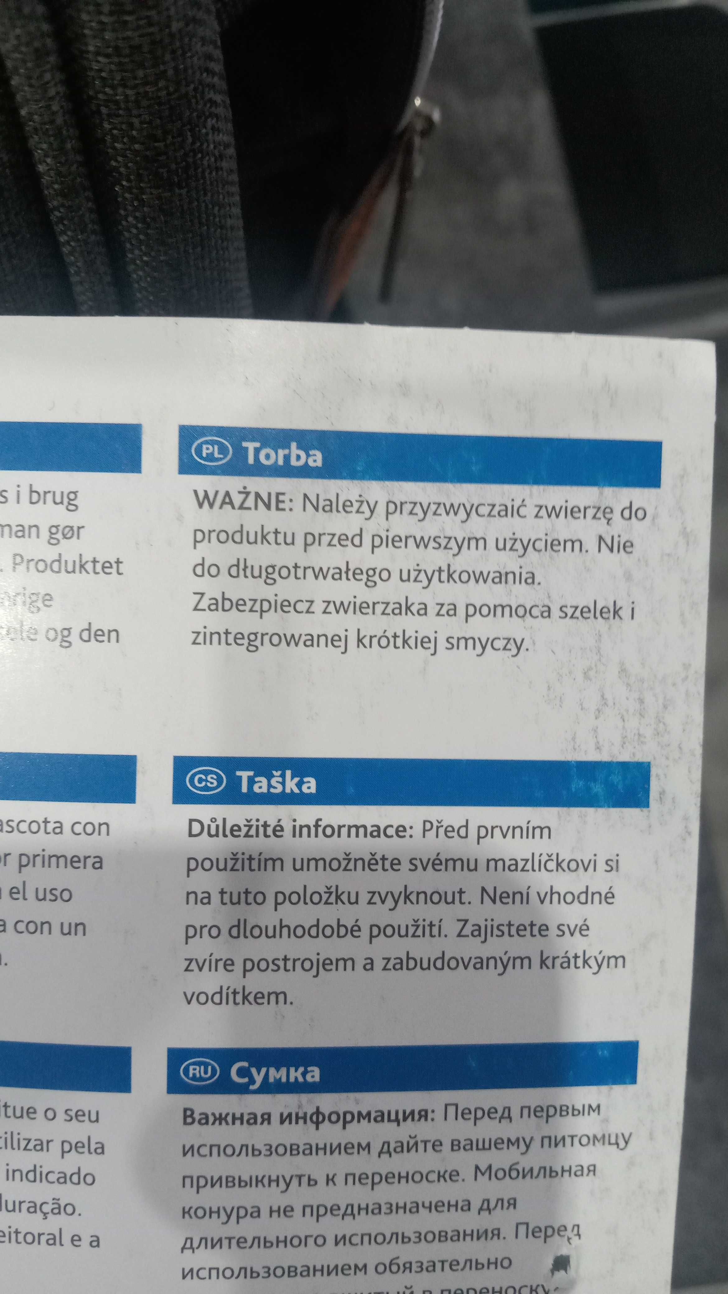 Plecak transporter dla zwierząt Trixie