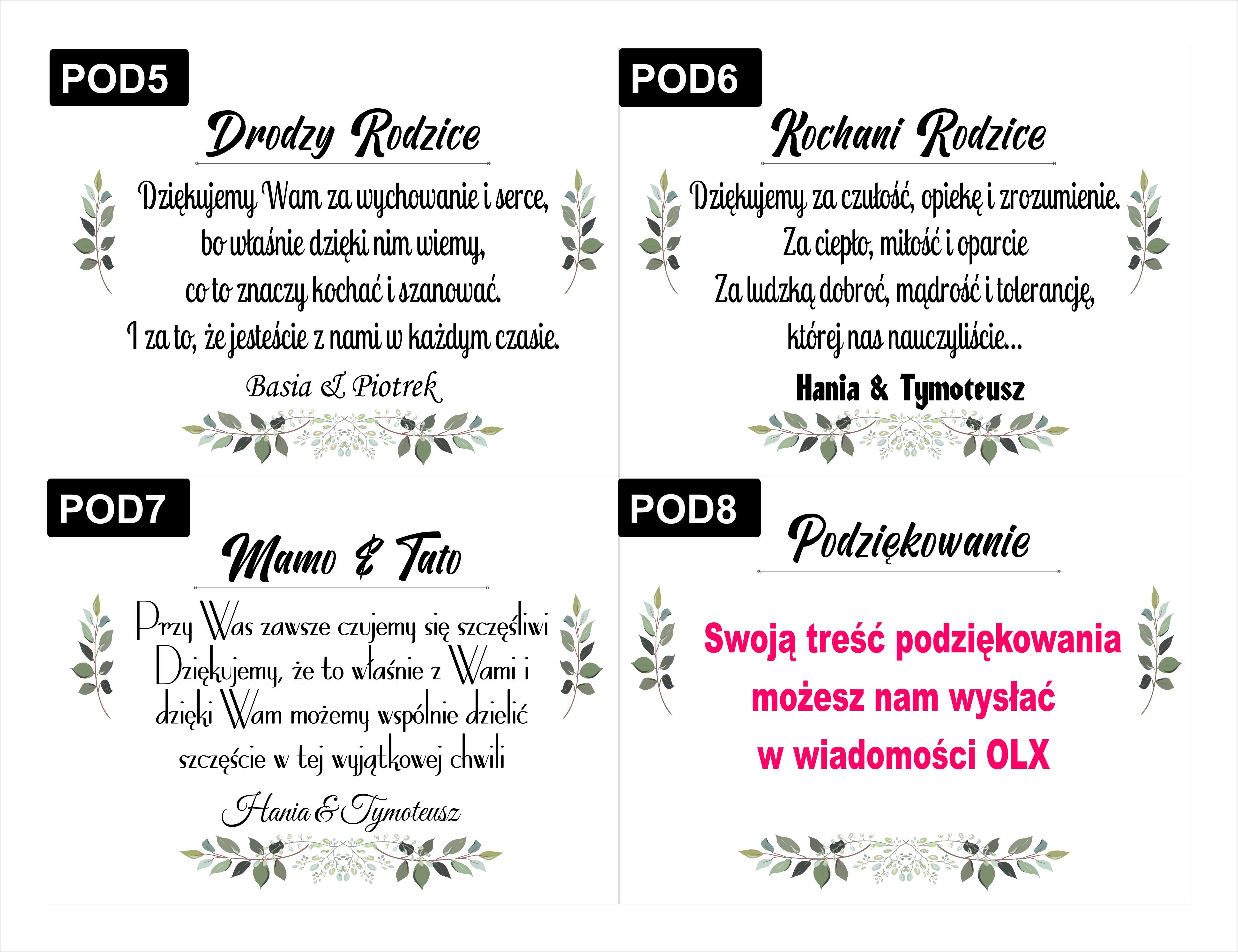Podziękowanie rodzicom, pudełko dla rodziców ślub, wesele BOX 30X20X15