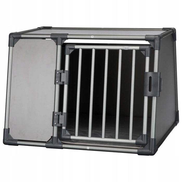 Transporter do bagażnika samochodu dla psa aluminium trixie l 92x64x78