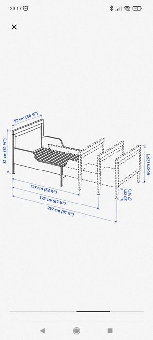 Łóżko SUNDVIK ikea