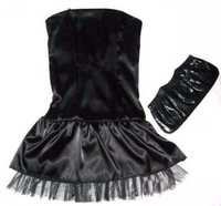 sukienka tiulowa mini czarna xs