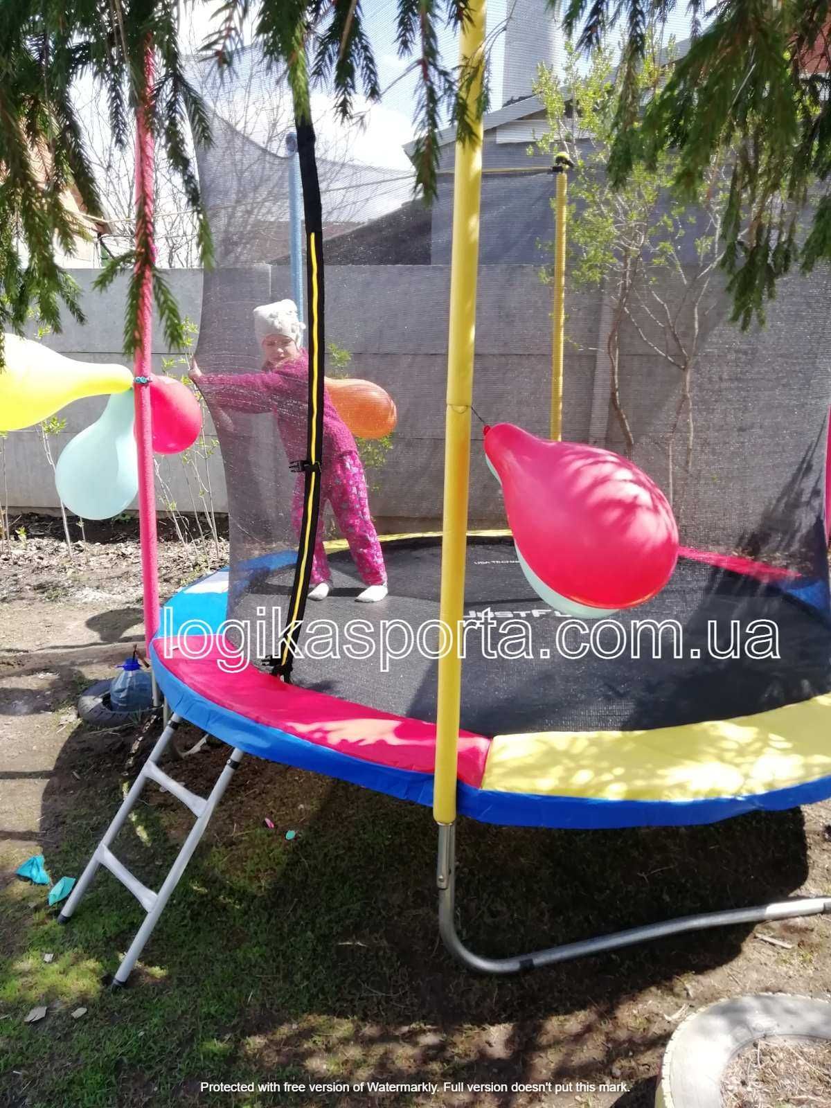 Батут з внутрішньою сіткою JUST FUN 244 см. багато різних розмірів