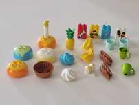 Tort  jedzenie owoce banany ananas chleb sklep dom klocki LEGO DUPLO
