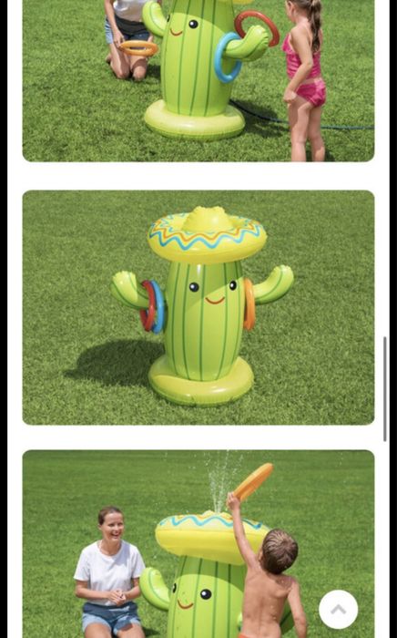 Zabawka na wodę nadmuchiwana Kaktus zraszacz do ogrodu duży nowy