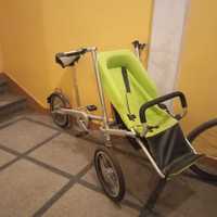 Rower riksza z fotelikiem dla dziecka