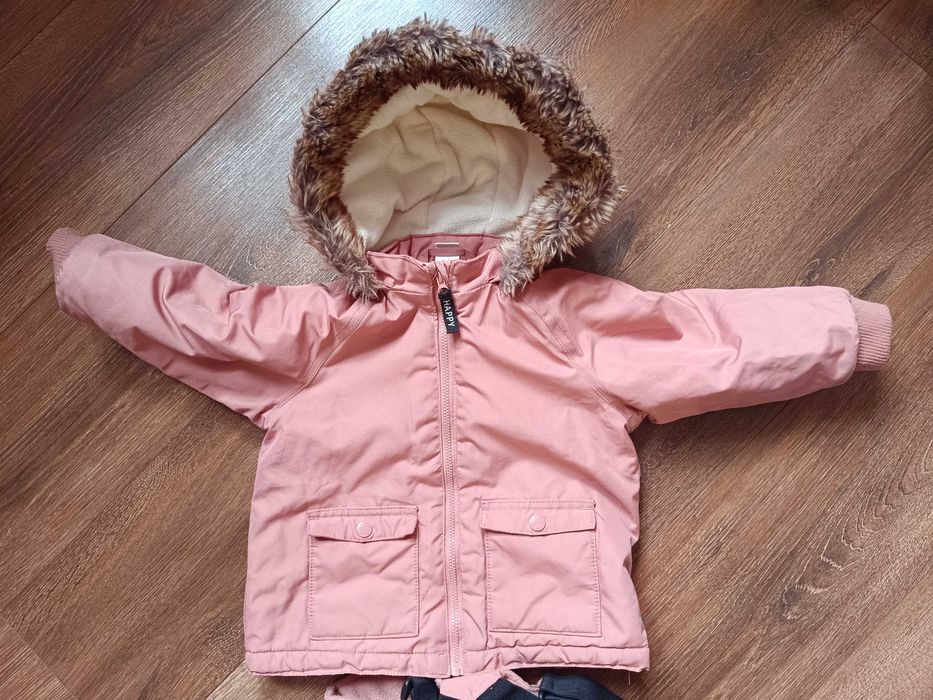 Komplet zimowy H&M kurtka, spodnie rozmiar 86