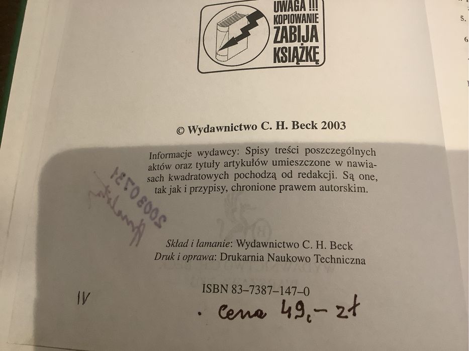 Kodeks cywilny kodeks postepowania cywilnego Beck edycja sadowa