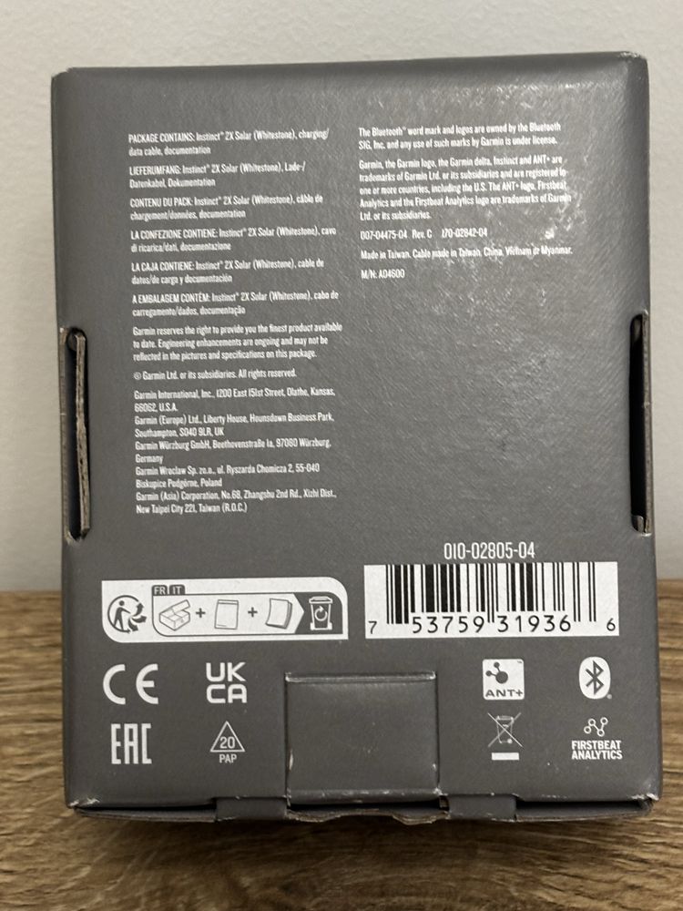 Garmin Instinct 2X Solar White, stan idealny, odbiór osobisty
