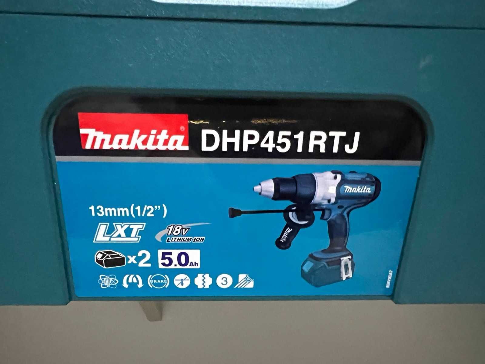 Аккумуляторная ударная дрель-шуруповёрт Makita DHP451RTJ НОВАЯ!