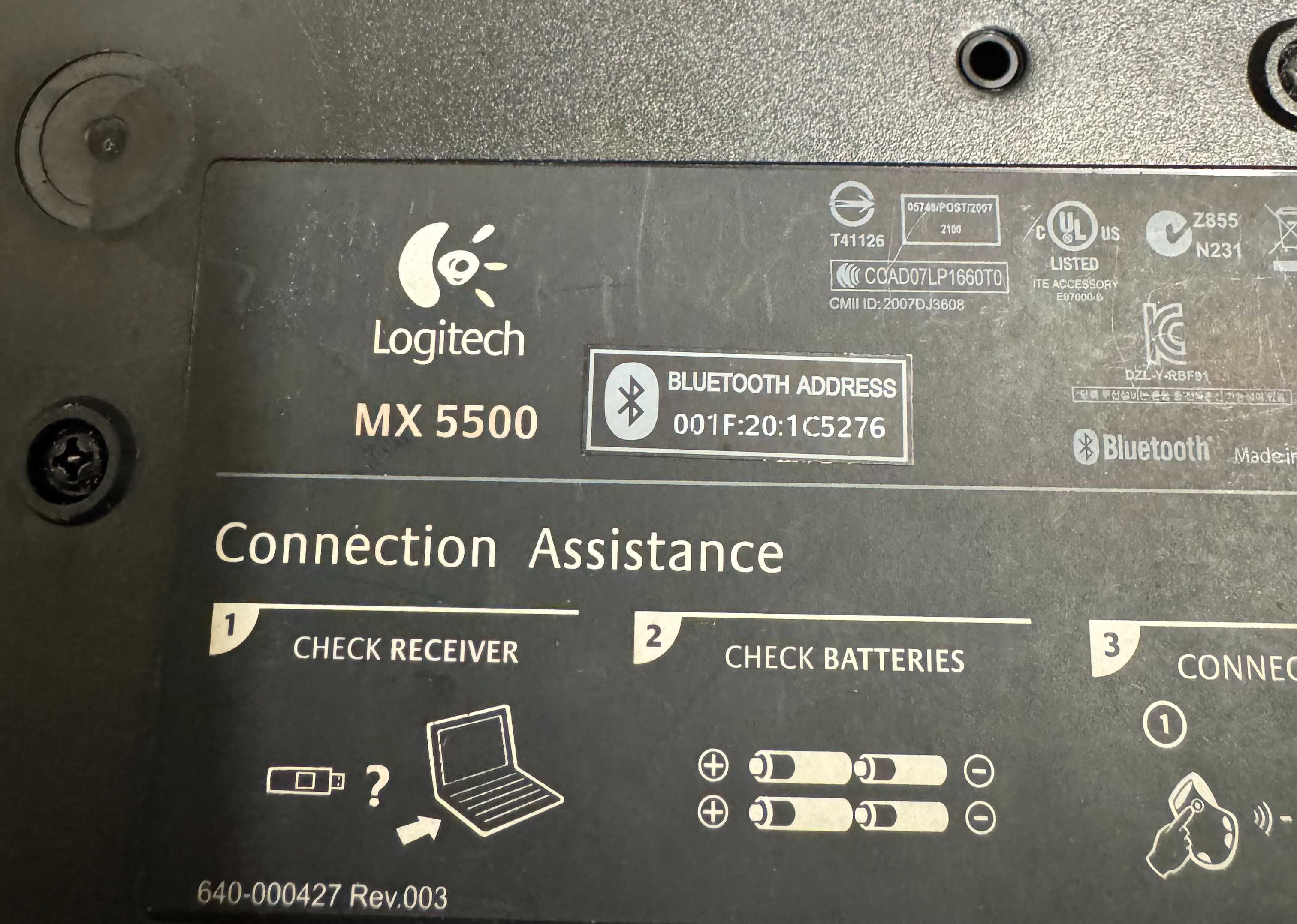 Клавіатура миша Logitech Cordless Desktop MX 5500