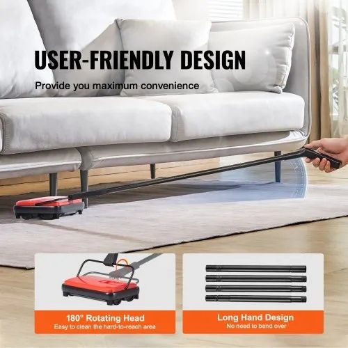Zamiatarka do dywanów VEVOR do podłóg cicha ręczna szczotka