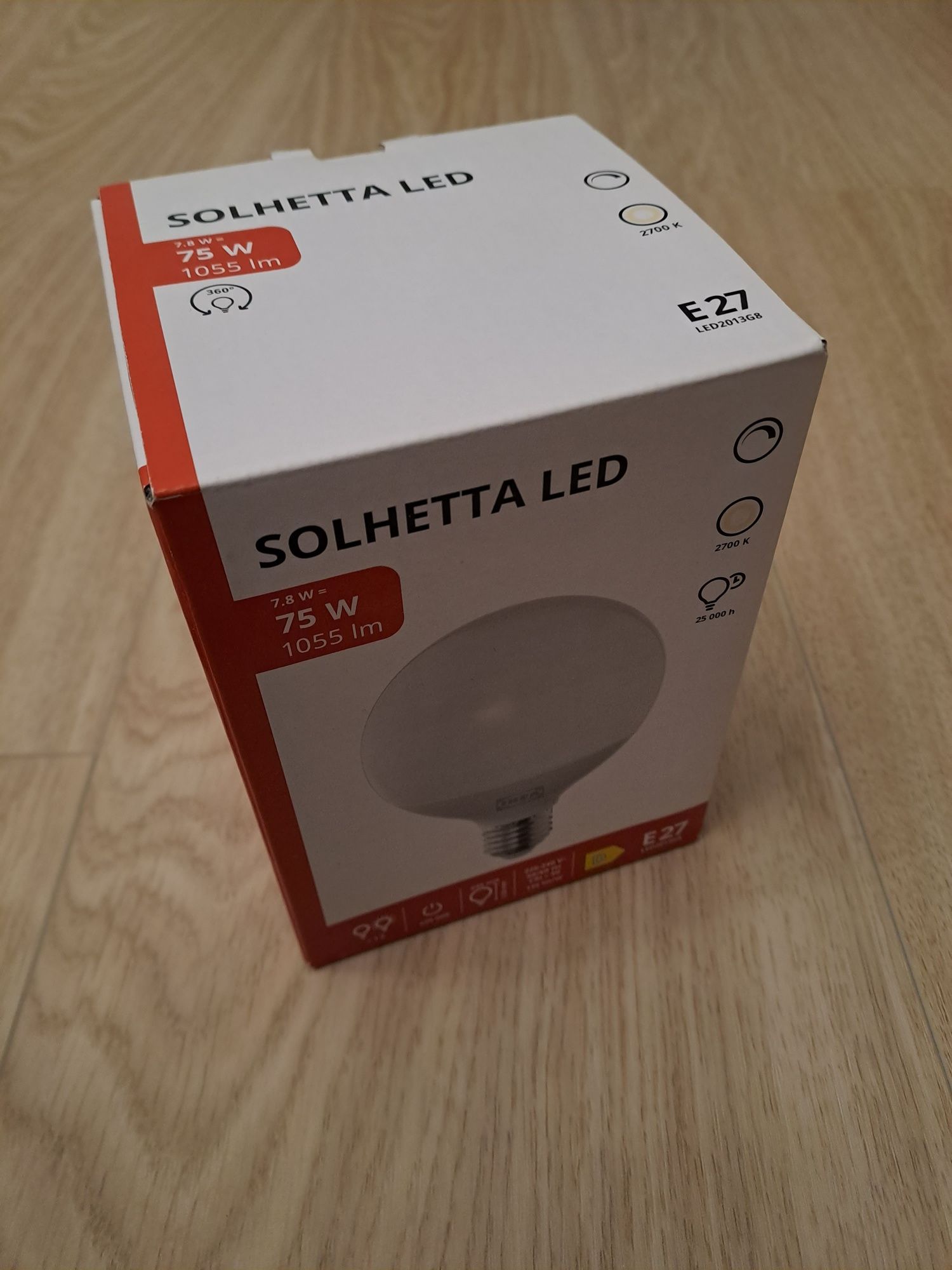 Solhetta LED 1055lm 7,8W 95mm E27 2700K ściemnialna