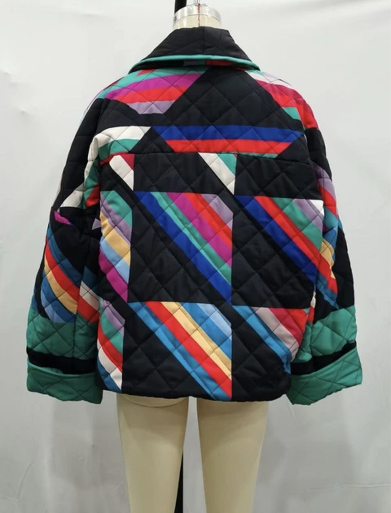 Куртка кимоно разноцветная