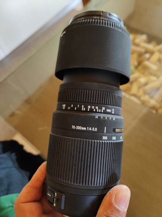 Objectiva máquina fotográfica