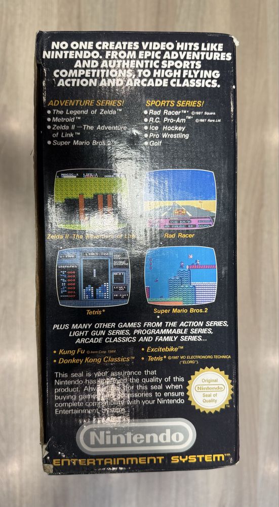 Nintendo Entertaiment System Action Set NES 1985