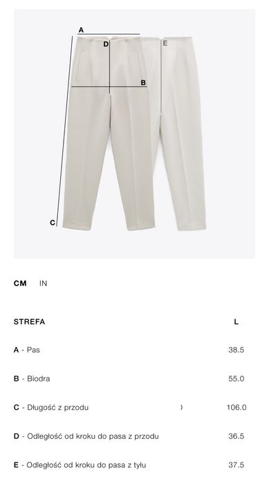 %% Spodnie bombery ZARA