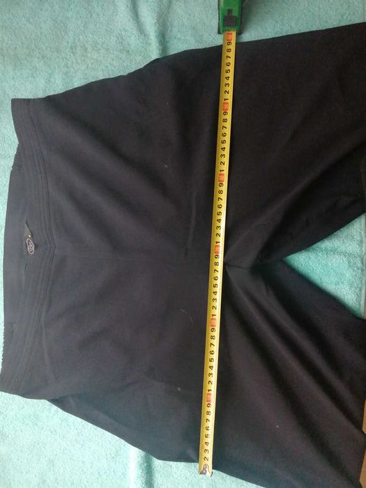 GRANATOWE spodnie na kant