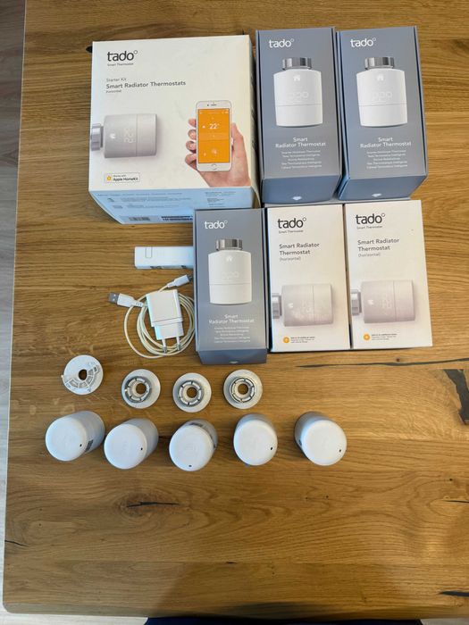Tado° Smart Radiator Thermostat 4 + 1 sztuka + mostek+Smart AC Control