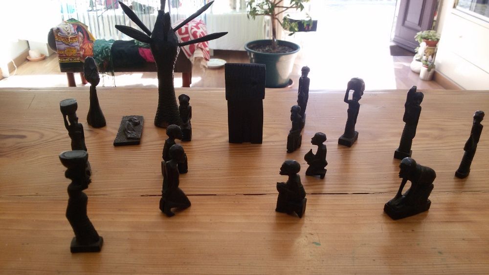 Aldeia africana antiga em Pau Preto