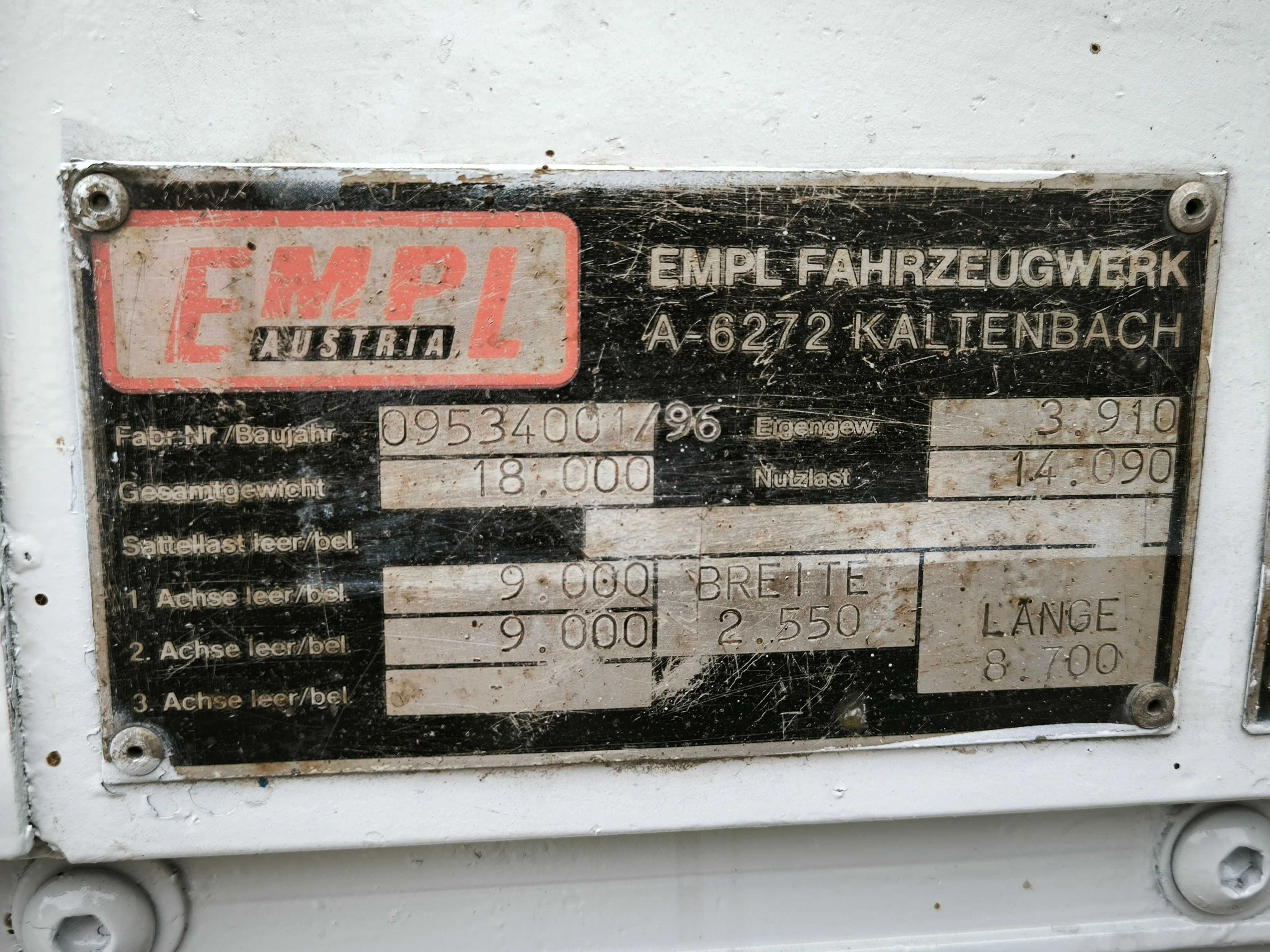 Przyczepa burtowa – DMC 18t | Zadbana | Nowa podłoga