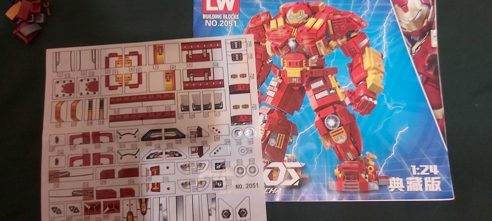 Hulkbuster iron man marvel avengers mega zbroja kompatybilne z lego