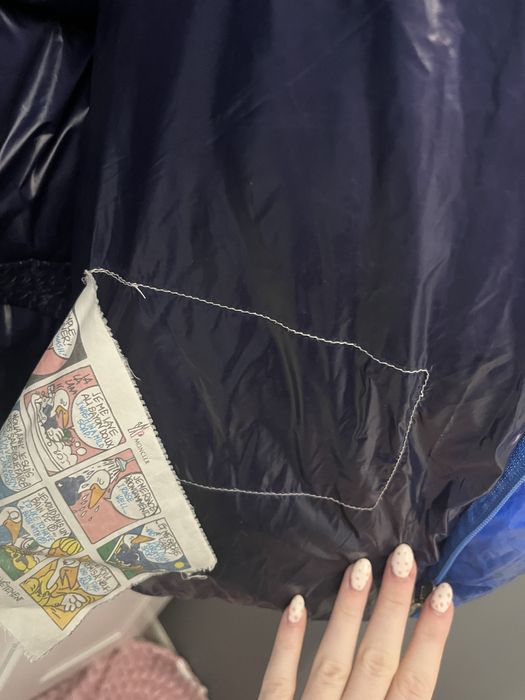 Niebieska kurtka moncler męska