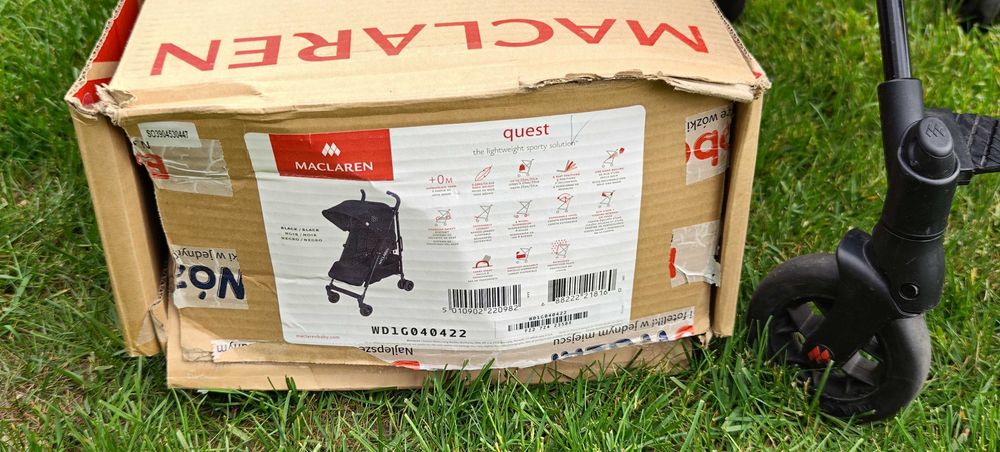 Wózek Spacerowy - Maclaren QUEST BLACK  z budką XL