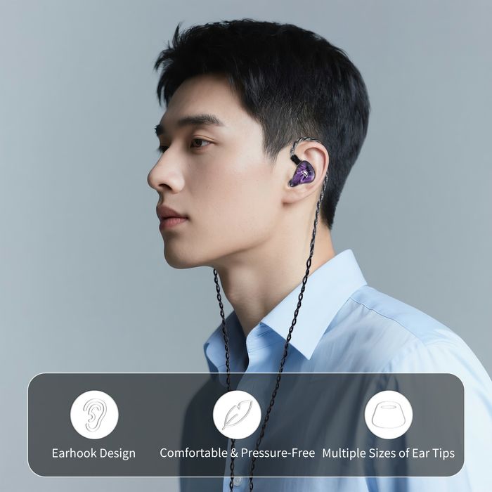 Новинка! Hi-Fi навушники OKCSC Elongz, DD 10.2 mm., orange, +ПОДАРУНОК