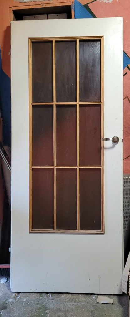 Drzwi wewnętrzne prl solidne 80cm