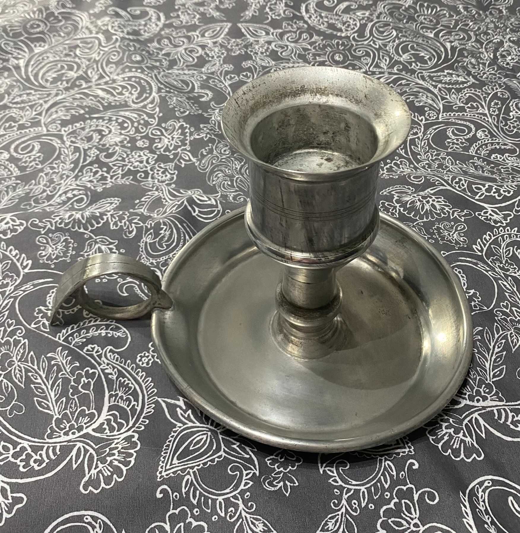 Castiçal Vela grossa Puro Estanho