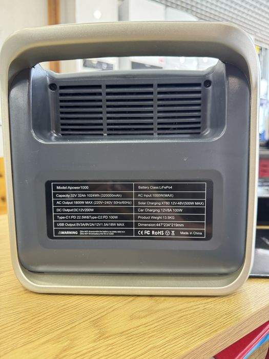 Електростанція APOWER 1000 (1024 Wh/1800 Wt)