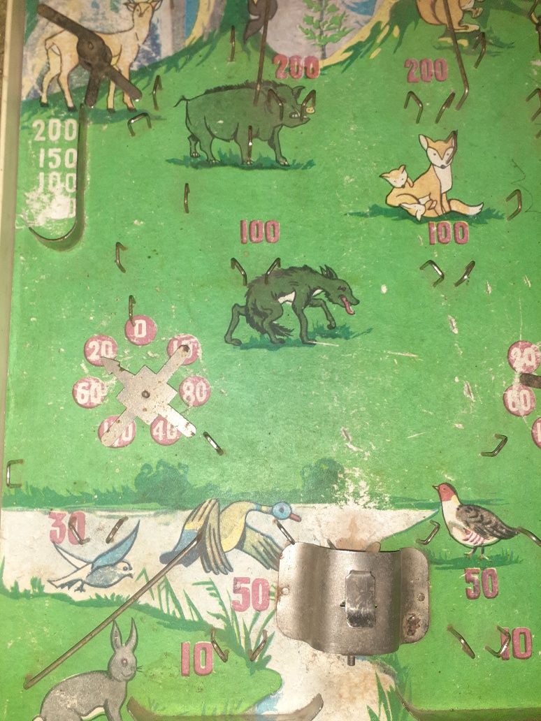 Настольная игра Пинбол "Охота". Сделано в СССР, раритет