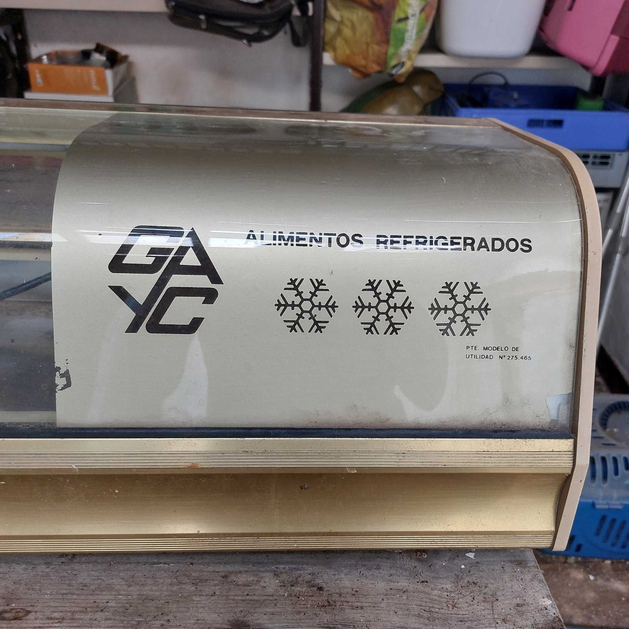 Vitrine horizontal frio positivo