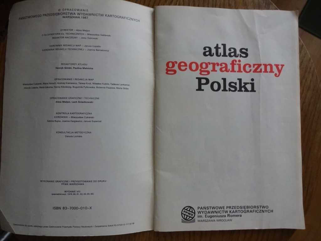 Atlas Geograficzny Polski Z 1987 Roku