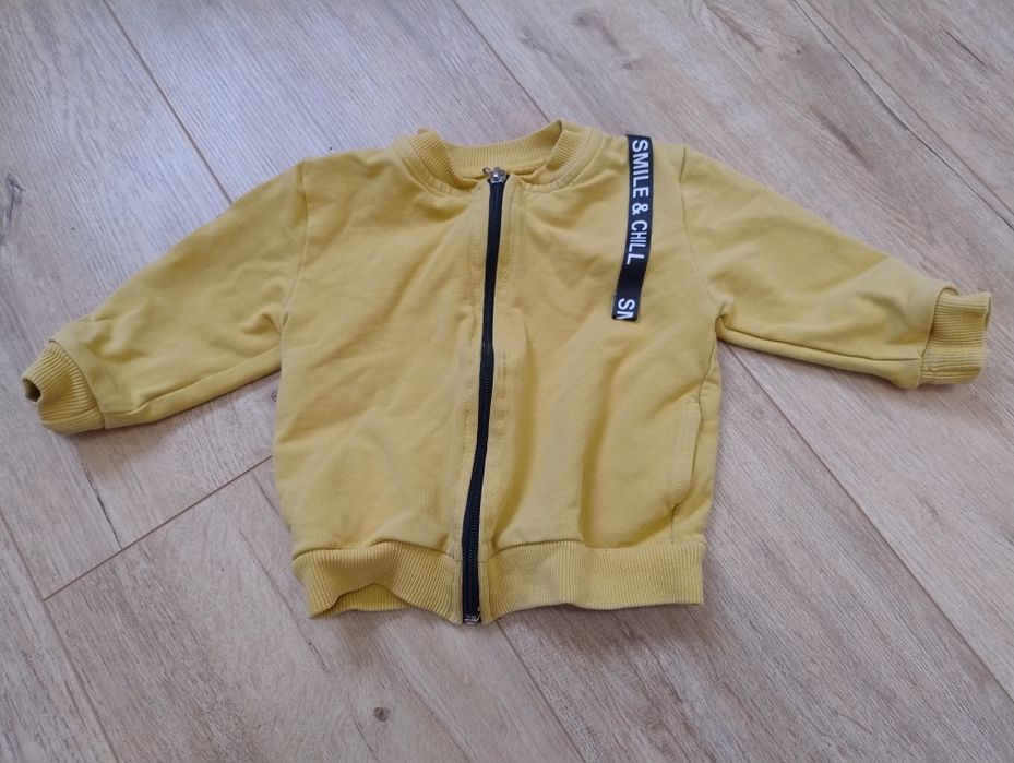 Musztardowa bluza Bambarillo rozmiar 80