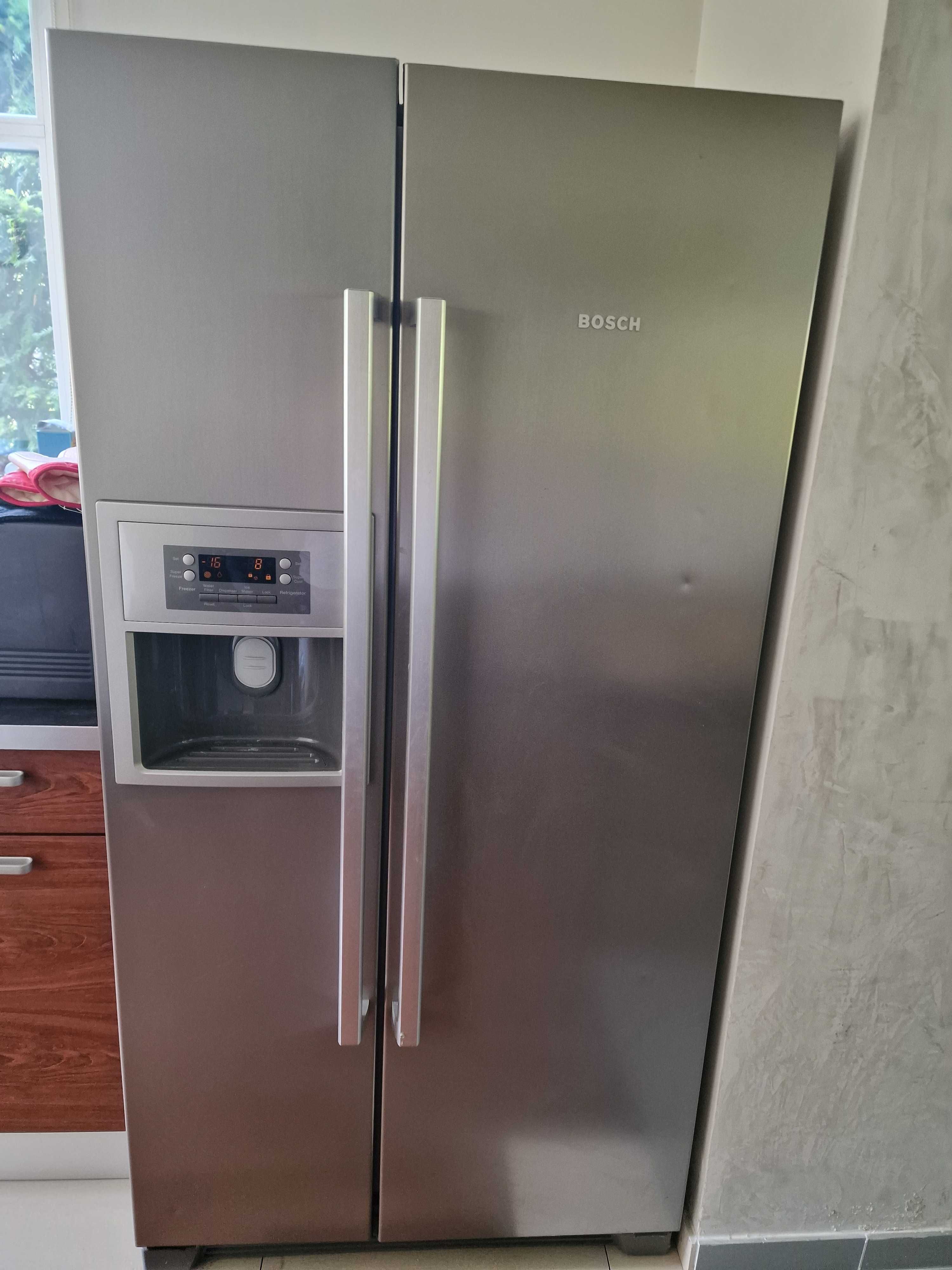 Lodówka Bosch KAN58A75 side by side inox srebrna