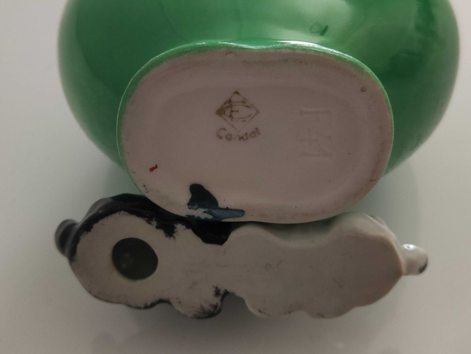 Floreiro | Formato Coração + Cães | Eletro-Cerâmica | Candal