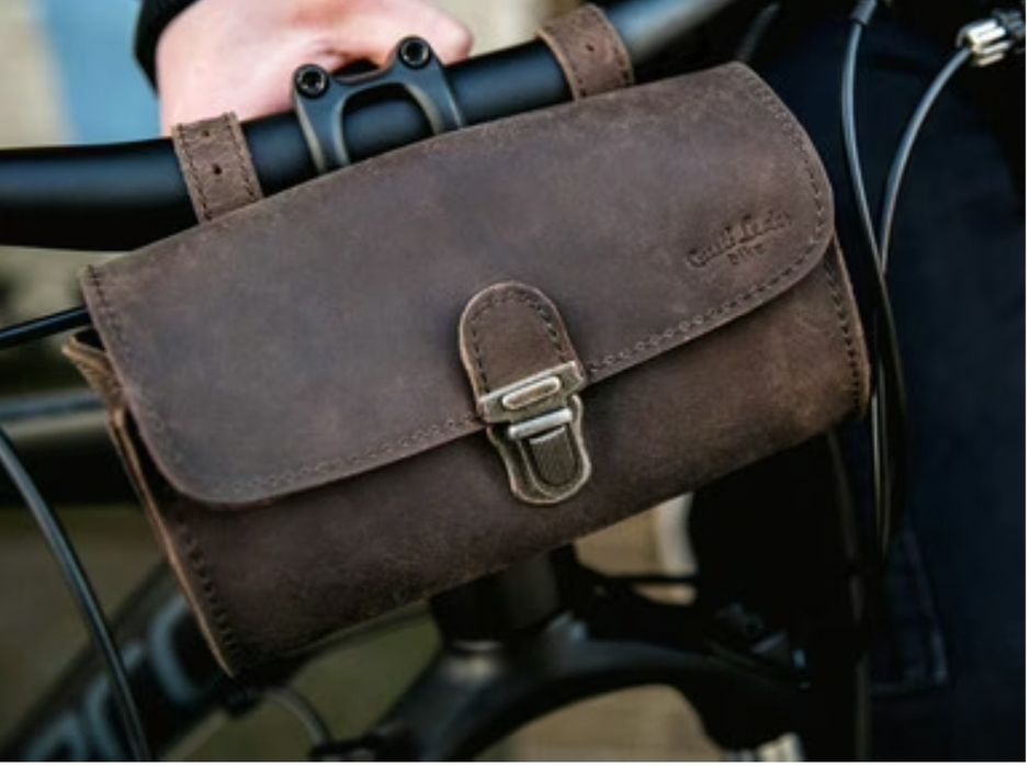 Skórzana torebka rowerowa Gusti Leder bike wolfgang L.