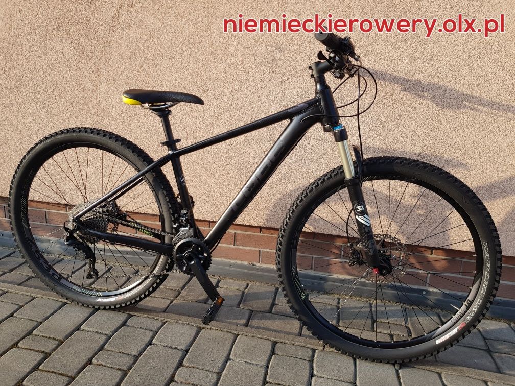 Rower górski MTB CUBE koła 27,5 SHIMANO DEORE XT aluminium rabat FOX