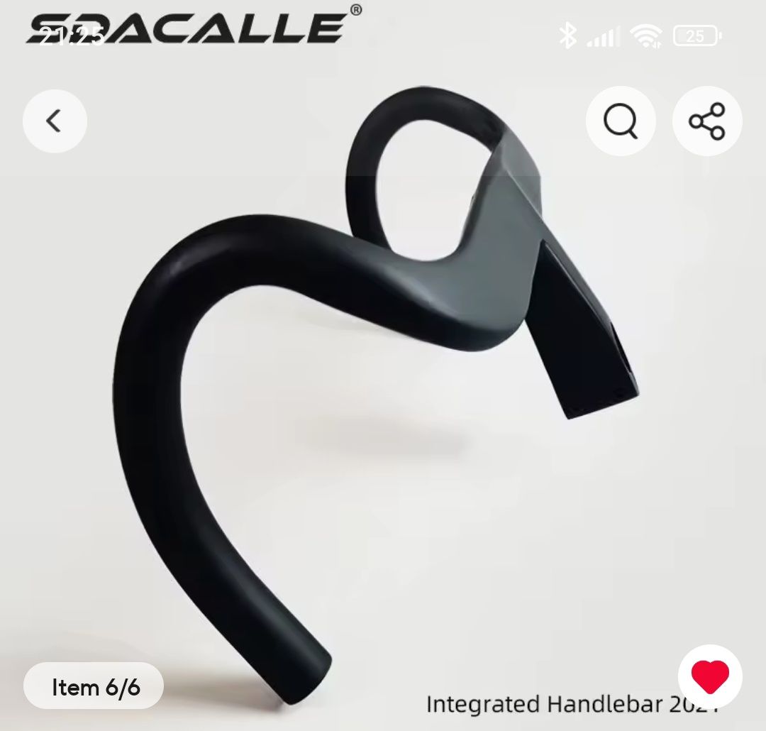 Guiador Bike estrada integrado carbono
