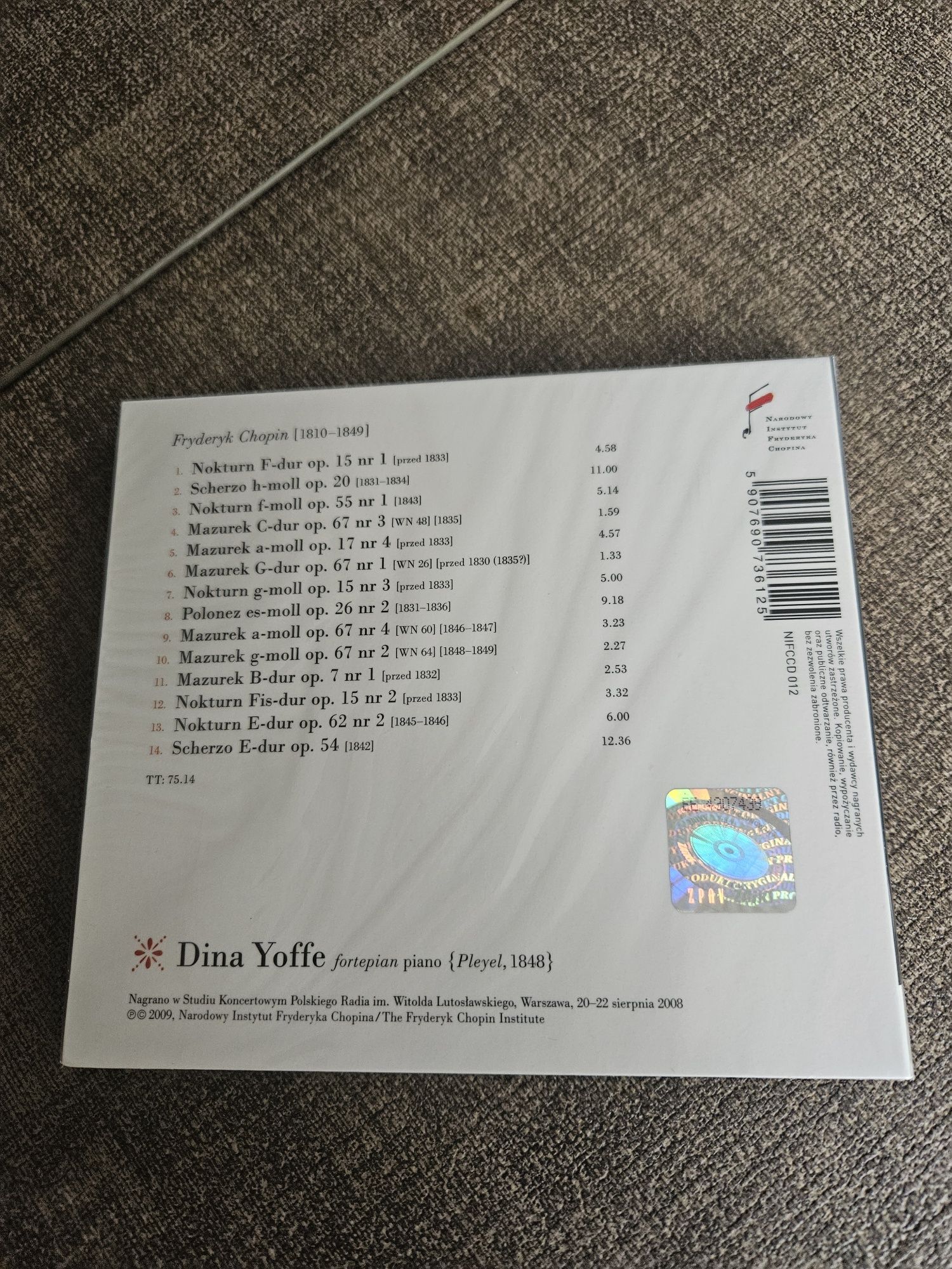 Płyta CD z muzyką CHOPINA
