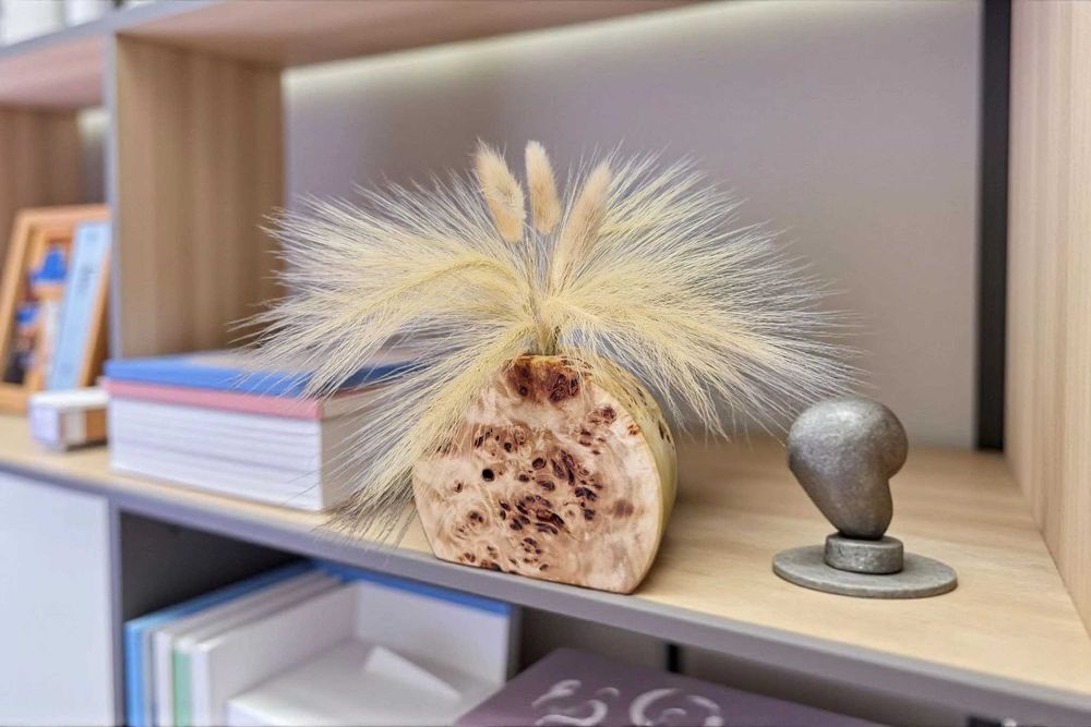 Wazonik, wazon drewniany z topoli – dekoracja, prezent, naturalny styl