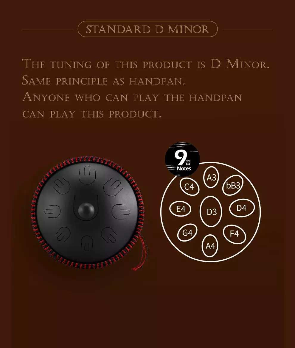 Hluru - Class A Tongue drum 14" handpan  Poznań Black Week!