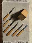 Conjunto de 6 facas com serrilha
